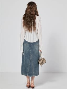 CHEERART Bandage Chiffon Long Sleeve Shirts & Blouses Designer Top For Women 2023 Collar Shirt Fashion Trendingclothes