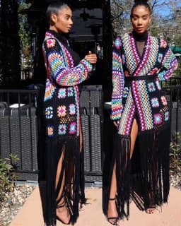 TIYIHAILEY-Women's Cotton Coat, Loose Outerwear, Long Sleeve, Maxi, Hand Made, National Sweaters, Tassels, Fashion, 2025 New