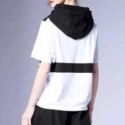 Y2k T Shirts Women Fashion Hooded Sports Style Printed T-shirt Casual Loose Short Sleeve Hoodie 2025 Summer Trend Thin Tshirt
