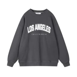Hirsionsan Letter Print Women Sweatshirt 35% Cotton Soft Basic Loose Female Pullovers Korean Hoodies 2023 AutumnNew Y2k Fleece