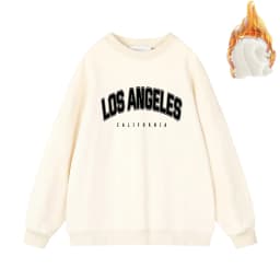 Hirsionsan Letter Print Women Sweatshirt 35% Cotton Soft Basic Loose Female Pullovers Korean Hoodies 2023 AutumnNew Y2k Fleece