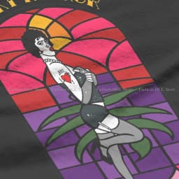 The Rocky Horror Picture Show Polyester TShirt for Women Stained Glass Soft Summer Sweatshirts T Shirt High Quality