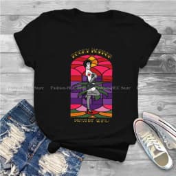 The Rocky Horror Picture Show Polyester TShirt for Women Stained Glass Soft Summer Sweatshirts T Shirt High Quality