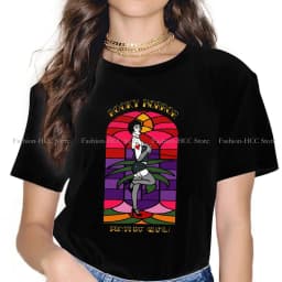 The Rocky Horror Picture Show Polyester TShirt for Women Stained Glass Soft Summer Sweatshirts T Shirt High Quality