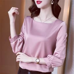 Silk Shirts Women nine quarter Sleeve Shirts Women Satin Clothing Shirt Office Lady Solid Silk Blouse 2026 Fashion Top mujer