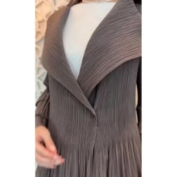 YUDX Miyake Pleated Spliced Ruffles Trench Coat Women Lapel Full Flare Sleeve Single Button Solid Color New 2025 Outwear Tops