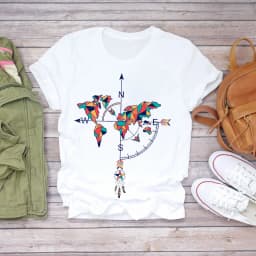 Dreamcatcher Dreamcatcher Crewneck Loose Fashion White T-shirt Women's Short-sleeved Tshirt Tops Oversized T Shirt Tee