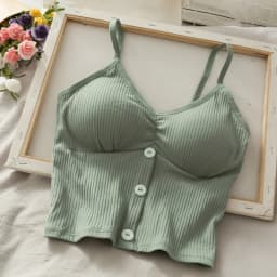 Women Knitted Tank Top Strap Vest Female Knitting Crop Top Chest Wrap Pure Cotton Underwear Camisoles