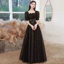 Party Dresses Female 2023 New High-End Light Luxury Embroidery Beaded Wedding Dress Temperament Performance Dress Female Evening