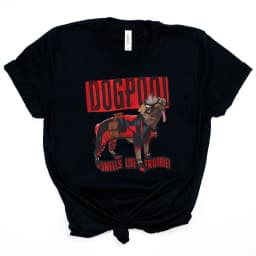 Dogpool T-Shirt Funny Dog Superhero Tee Dead Pool and Wolverine Inspired Tee Retro Wade and Logan Shirt Cute Y2k Dog Lover Shirt