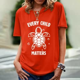 Every Child Matters Print Women T Shirt Short Sleeve O Neck Loose Women Tshirt Ladies Tee Shirt Tops Clothes Camisetas Mujer