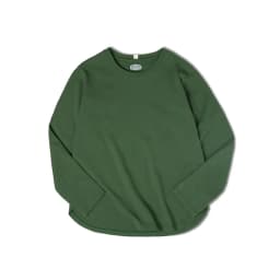 Maden Long Sleeve Basic T-Shirt for Women Round Collar Cotton Tops Loose Fit Solid Color Tees Oversized T-shirts