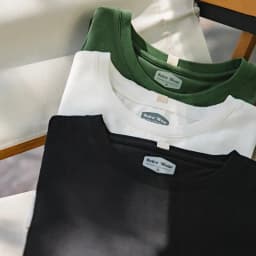 Maden Long Sleeve Basic T-Shirt for Women Round Collar Cotton Tops Loose Fit Solid Color Tees Oversized T-shirts