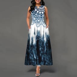 Women New Loose Floral Vintage Hole Ruffles Befree Big Large Dress Large Big Summer Camis Party Elegant Maxi Dresses