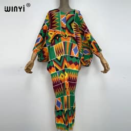 plissado mulher vestido hit cor v colarinho batwing manga longa solta bezerro vestidos de comprimento longo estilo casual 2021