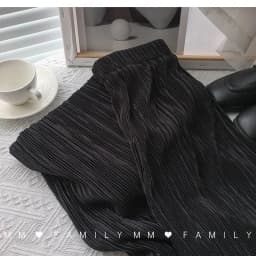 Women Wide Leg Pants High Waist Casual Chiffon Ice Silk Long Pants Bohemian Pleated Trousers Plus Size Women Clothing