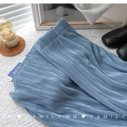 Women Wide Leg Pants High Waist Casual Chiffon Ice Silk Long Pants Bohemian Pleated Trousers Plus Size Women Clothing