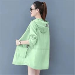 Loose Summer Sun Protection Clothing Women Thin Coat Anti-UV Breathable Outdoor Summer Jacket Female Tops Hooded 320
