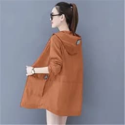 Loose Summer Sun Protection Clothing Women Thin Coat Anti-UV Breathable Outdoor Summer Jacket Female Tops Hooded 320