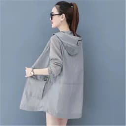 Loose Summer Sun Protection Clothing Women Thin Coat Anti-UV Breathable Outdoor Summer Jacket Female Tops Hooded 320