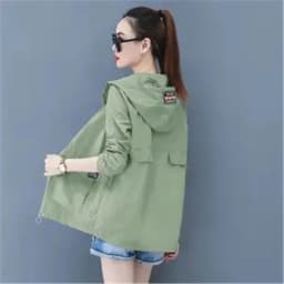 Loose Summer Sun Protection Clothing Women Thin Coat Anti-UV Breathable Outdoor Summer Jacket Female Tops Hooded 320