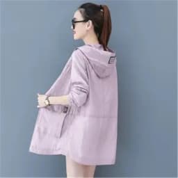 Loose Summer Sun Protection Clothing Women Thin Coat Anti-UV Breathable Outdoor Summer Jacket Female Tops Hooded 320