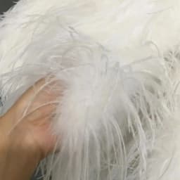 Luxurious Furry Ostrich Feather Jacket, Peach Fuzz Fashion, Wedding Party, Concert, Bride B230408, 2024