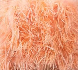 Luxurious Furry Ostrich Feather Jacket, Peach Fuzz Fashion, Wedding Party, Concert, Bride B230408, 2024