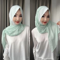 Fashion 2026 Muslim Wrap Women Easy Wear Head Hijabs With Earring