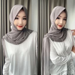 Fashion 2026 Muslim Wrap Women Easy Wear Head Hijabs With Earring