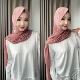 Fashion 2026 Muslim Wrap Women Easy Wear Head Hijabs With Earring