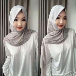 Fashion 2026 Muslim Wrap Women Easy Wear Head Hijabs With Earring