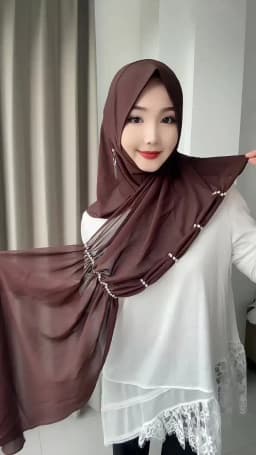 Fashion 2026 Muslim Wrap Women Easy Wear Head Hijabs With Earring