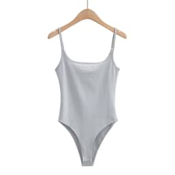 BRADELY MICHELLE Summer New Arrivals in Store Pure Color Thin Stretch Knitted Sling One-Piece Sexy Beach Style