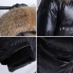 Maomaokong 2026 Women Winter Black Loose Long Down Jacket Real Fox Fur Collar Hooded Fashion Waterproof Female Extra Large Coat