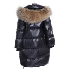 Maomaokong 2026 Women Winter Black Loose Long Down Jacket Real Fox Fur Collar Hooded Fashion Waterproof Female Extra Large Coat