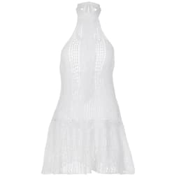 Summer New Solid Color Sleeveless Halter Halter Knit Dress Sexy Dress White Dress Women Maxi Dresses for Women