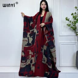 WINYI winter outfits for women Knitted cardigan MAXI Christmas Fashion hipster party dress Thick Warm Female jacket holiday coat