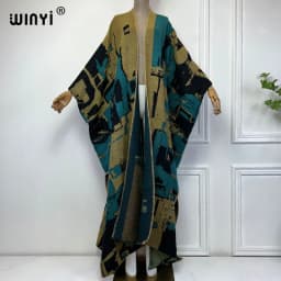 WINYI winter outfits for women Knitted cardigan MAXI Christmas Fashion hipster party dress Thick Warm Female jacket holiday coat