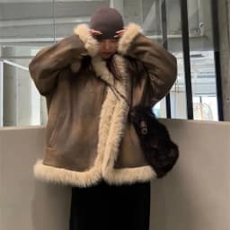 Lamb Wool Fur one Cotton-Padded fUR Coat 2024 Winter Fatty Senior Sense Plus Cashmere Thick Cotton-Padded Coat Jacket Zichao X4