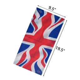 UK Union Flag Neck Tube Bandana Great Britain Headwear Seamless Neck Gaiter Headwrap Face Mask England Flag Print Cycling Scarf