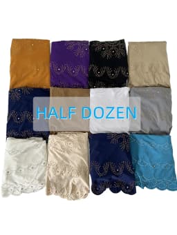 12PCS/ DOZEN Muslim Kids Girls Solid Hijab Hats Stones Children Islamic Headscarf Inner Caps Islamic Turban Full Cover Banadanas