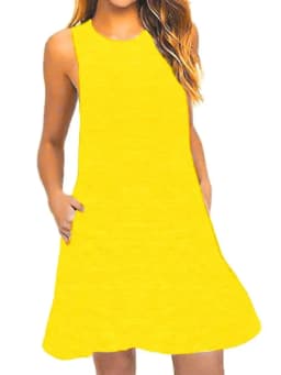 Women Black Blue Summer Dress 2025 Polyester Short Sleeve O-Neck Tops Casual Loose Dress Female Street White Dress Sexy Vestidos