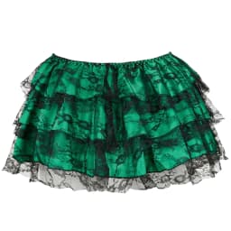 Women Gothic Sexy Floral Lace Mesh Tulle Mini Pleated Skirt Showgirl Fashion Party Dance Skirts Layered Ruffled Plus Size S-6XL