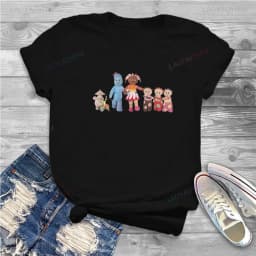 Awesome Igglepiggle Upsy Daisy Makka Pakka T-Shirts for Women Crewneck T Shirt in The Night Garden Short Sleeve Unisex Tees