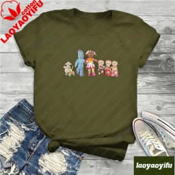 Awesome Igglepiggle Upsy Daisy Makka Pakka T-Shirts for Women Crewneck T Shirt in The Night Garden Short Sleeve Unisex Tees