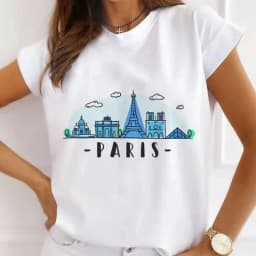 African Women's New Fashion City Girl Half Sleeve Basic Cute Clothes T-shirt Graphic T Shirts Y2k Tops Harajuku Vintage Tee