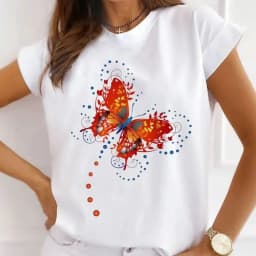 African Women's New Fashion City Girl Half Sleeve Basic Cute Clothes T-shirt Graphic T Shirts Y2k Tops Harajuku Vintage Tee