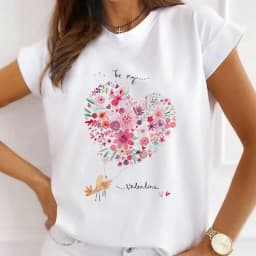 African Women's New Fashion City Girl Half Sleeve Basic Cute Clothes T-shirt Graphic T Shirts Y2k Tops Harajuku Vintage Tee