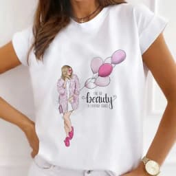 African Women's New Fashion City Girl Half Sleeve Basic Cute Clothes T-shirt Graphic T Shirts Y2k Tops Harajuku Vintage Tee